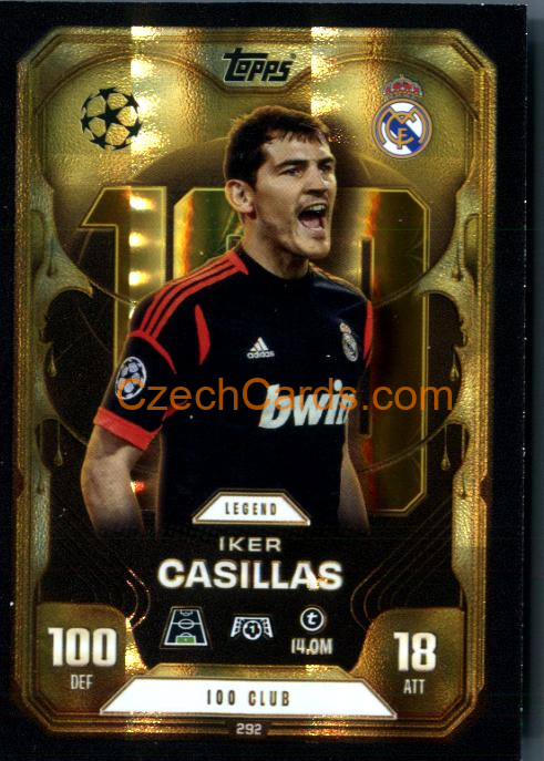 Iker Casillas 2025/26 Match Attax Extra 100 Club #292