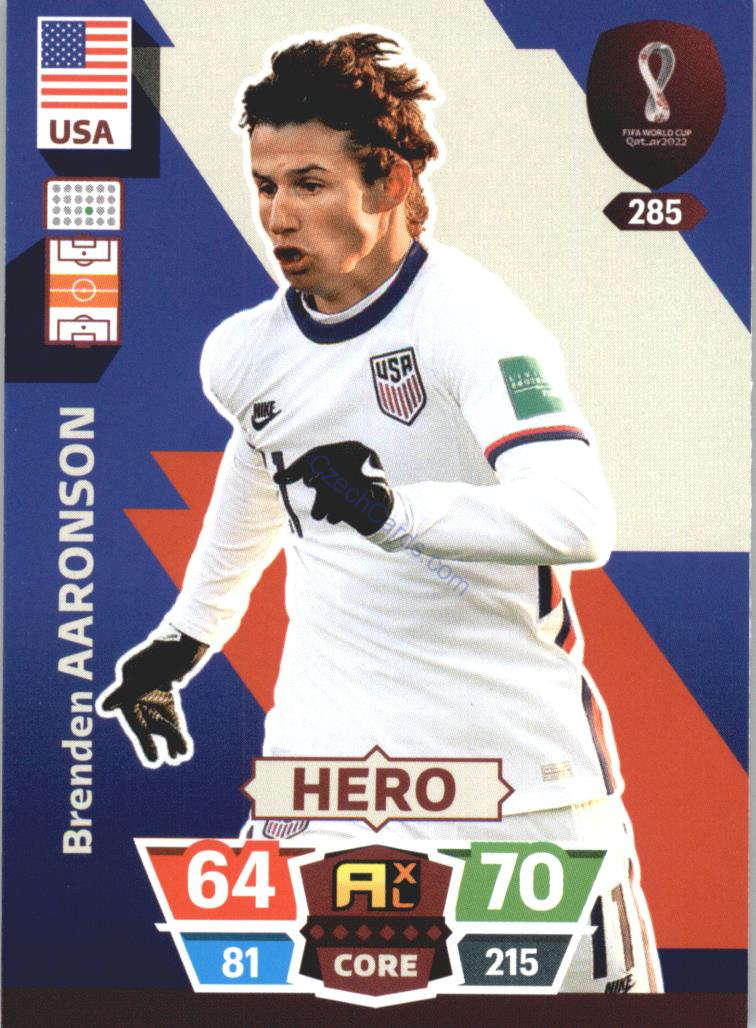 Brenden Aaronson 2022 Panini World Cup Adrenalyn #285