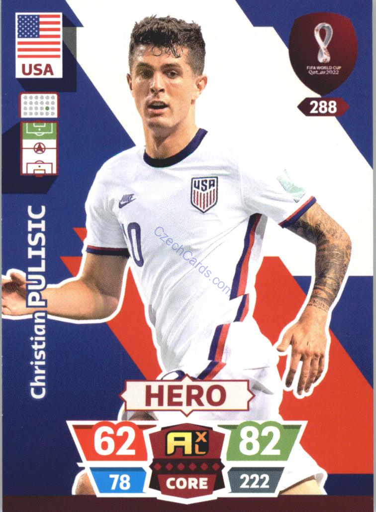 Christian Pulisic 2022 Panini World Cup Adrenalyn #288