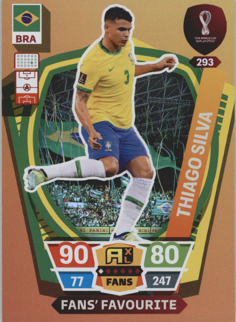 Thiago Silva 2022 Panini World Cup Adrenalyn Fans #293