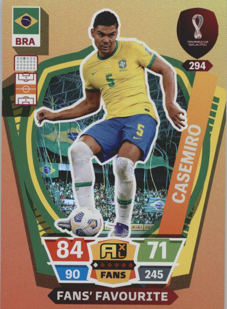 Casemiro 2022 Panini World Cup Adrenalyn Fans #294