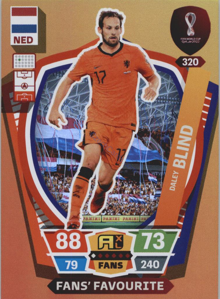 Daley Blind 2022 Panini World Cup Adrenalyn Fans #320
