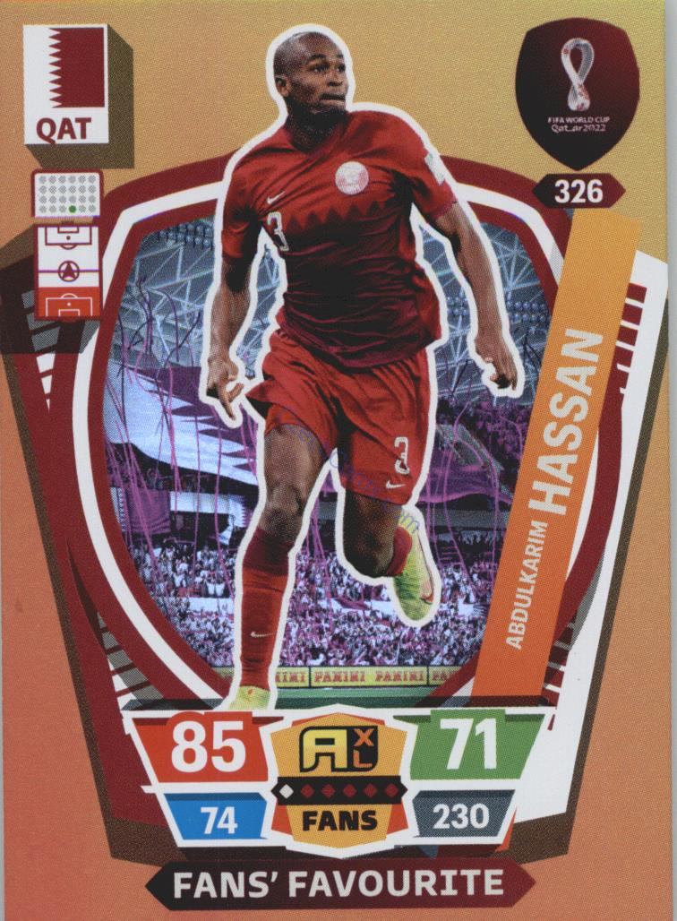 Abdulkarim Hassan 2022 Panini World Cup Adrenalyn Fans #326