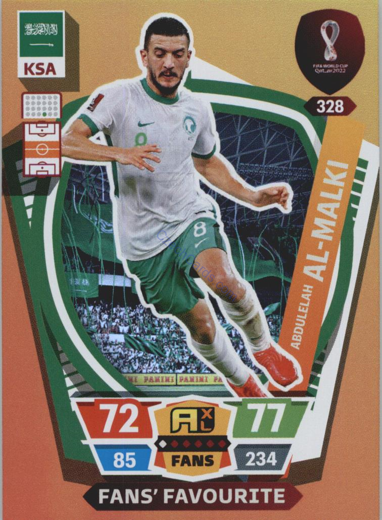 Abdulelah Al-Malki 2022 Panini World Cup Adrenalyn Fans #328