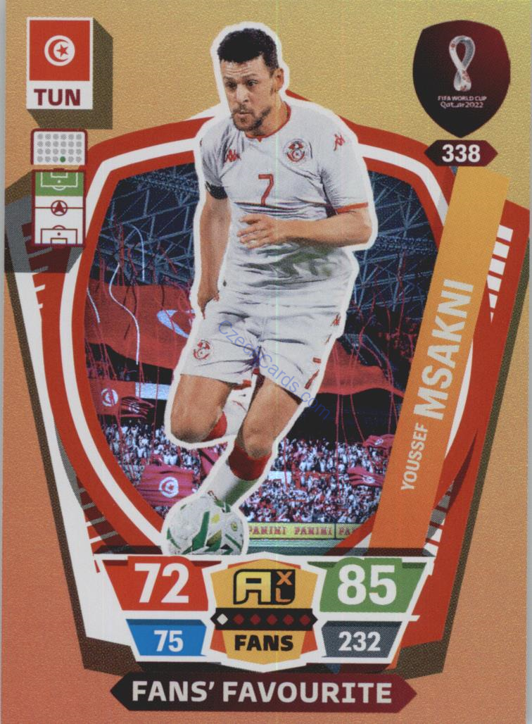 Youssef Msakni 2022 Panini World Cup Adrenalyn Fans #338