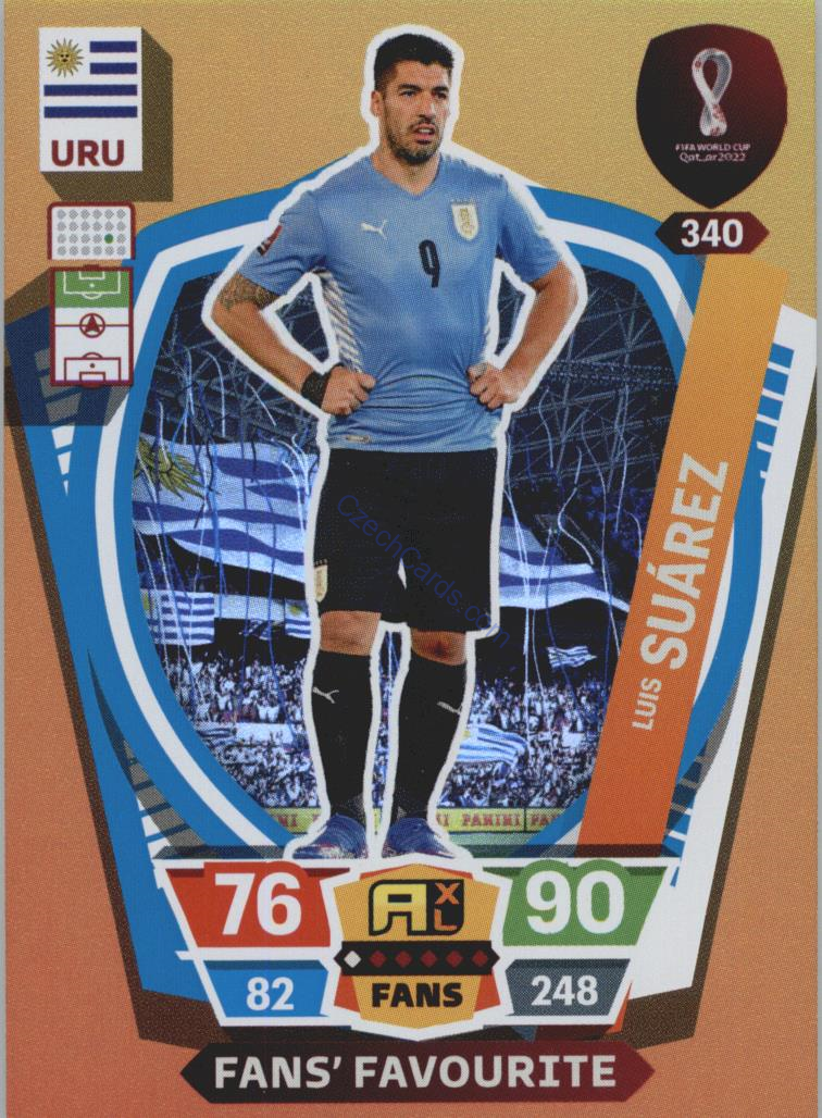 Luis Suárez 2022 Panini World Cup Adrenalyn Fans #340
