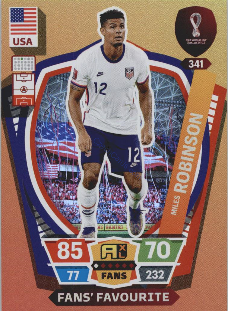 Miles Robinson 2022 Panini World Cup Adrenalyn Fans #341