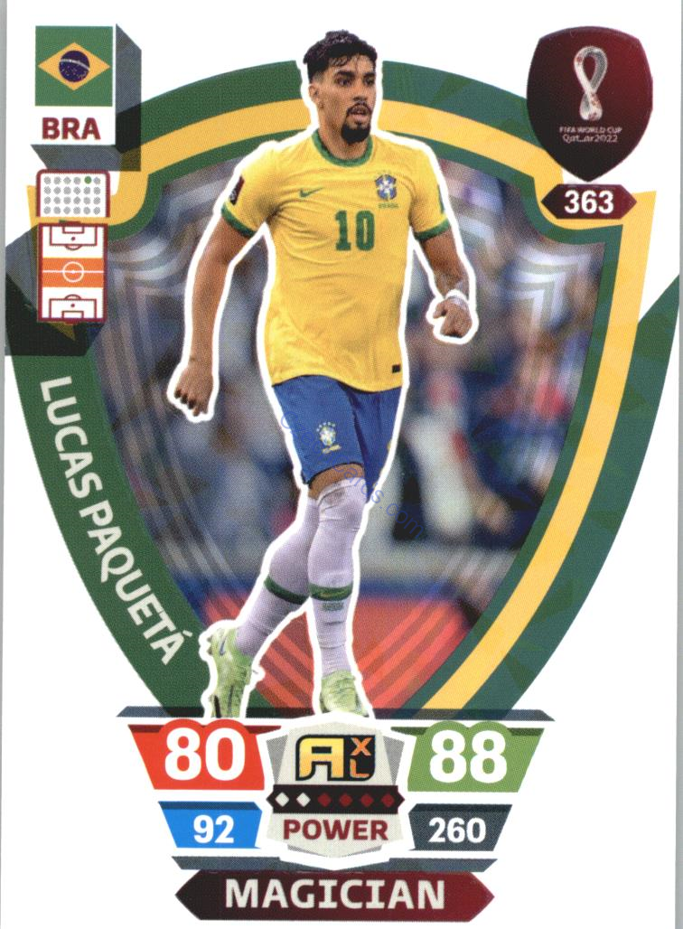 Lucas Paquetá 2022 Panini World Cup Adrenalyn Power #363