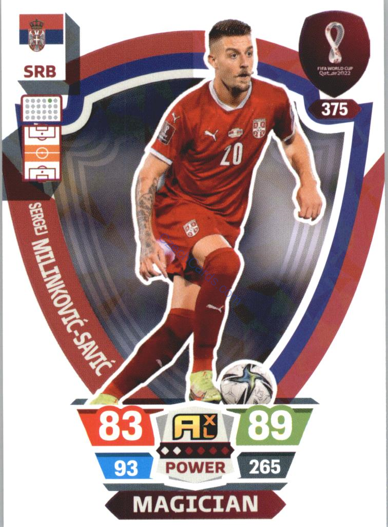 Sergej Milinković-Savić 2022 Panini World Cup Adrenalyn Power #375