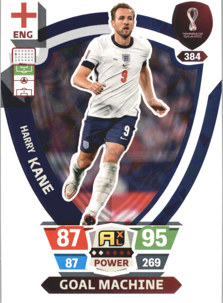 Harry Kane 2022 Panini World Cup Adrenalyn Power #384