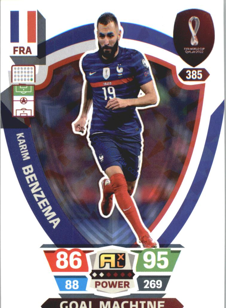 Karim Benzema 2022 Panini World Cup Adrenalyn Power #385