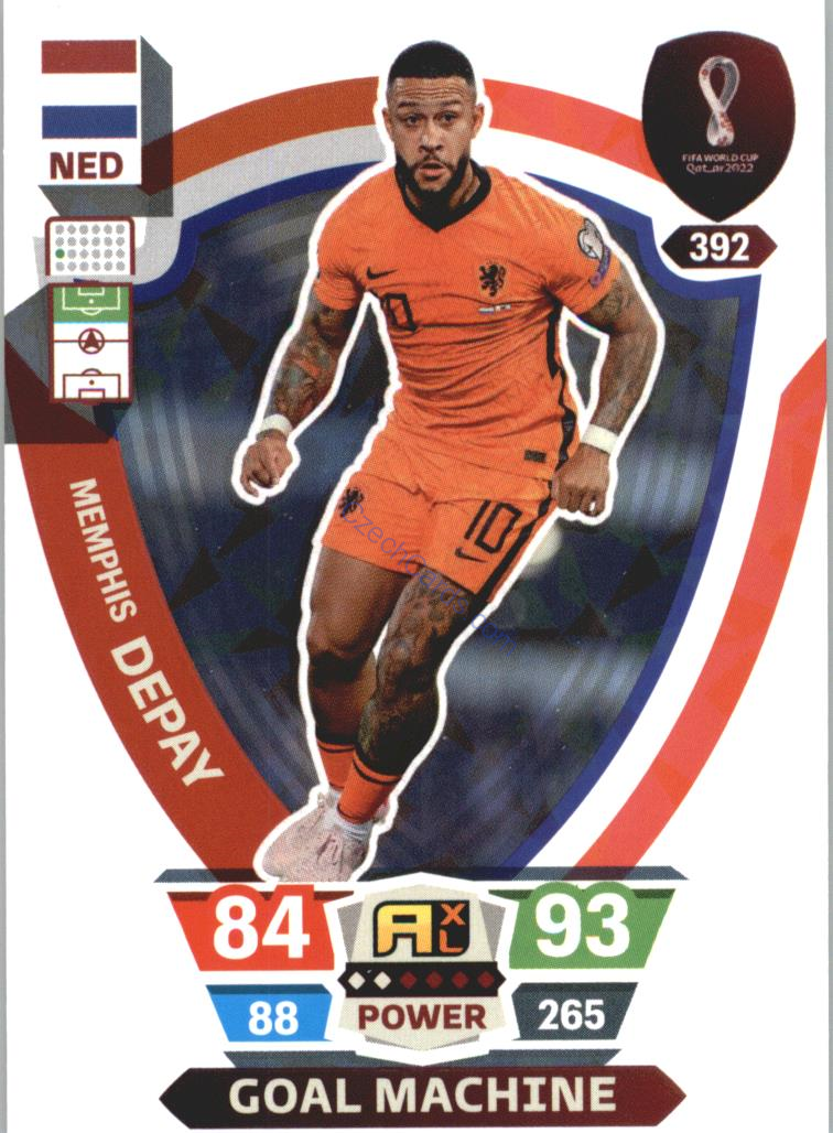 Memphis Depay 2022 Panini World Cup Adrenalyn Power #392