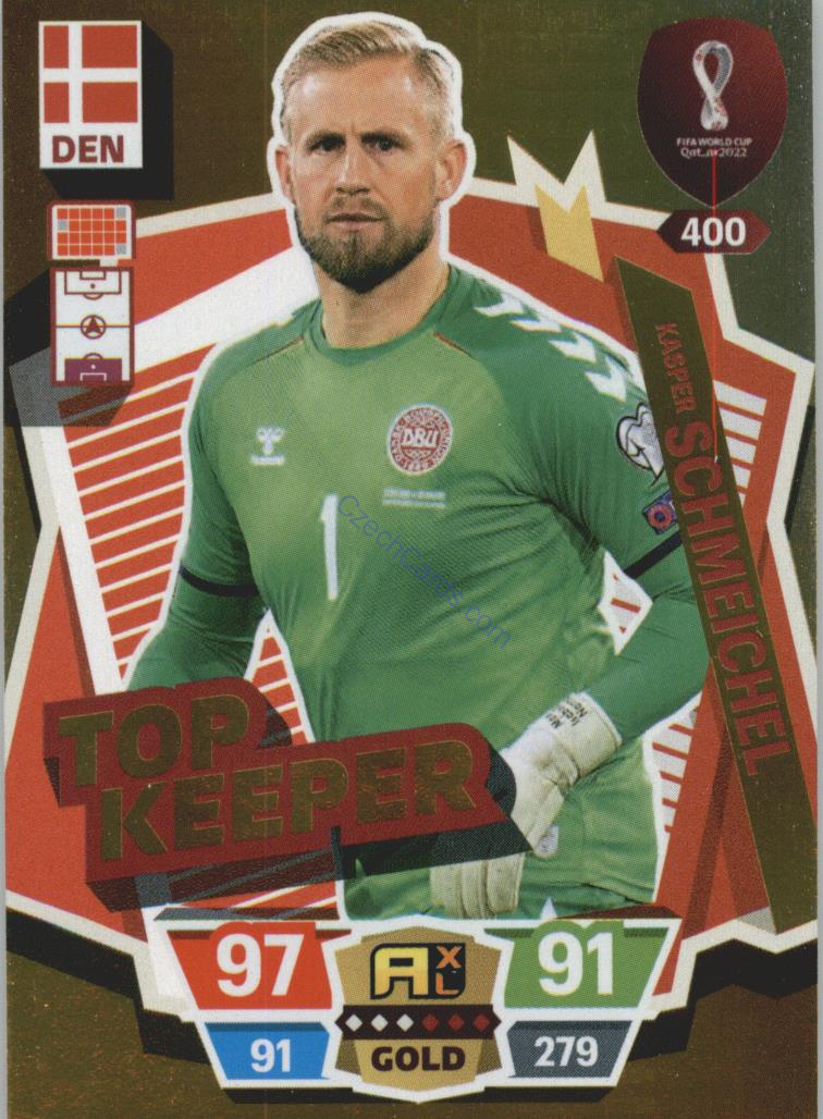 Kasper Schmeichel 2022 Panini World Cup Adrenalyn Gold #400