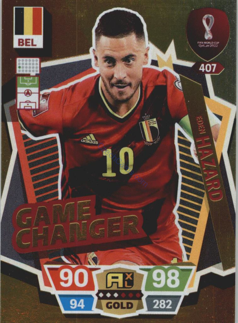 Eden Hazard 2022 Panini World Cup Adrenalyn Gold #407
