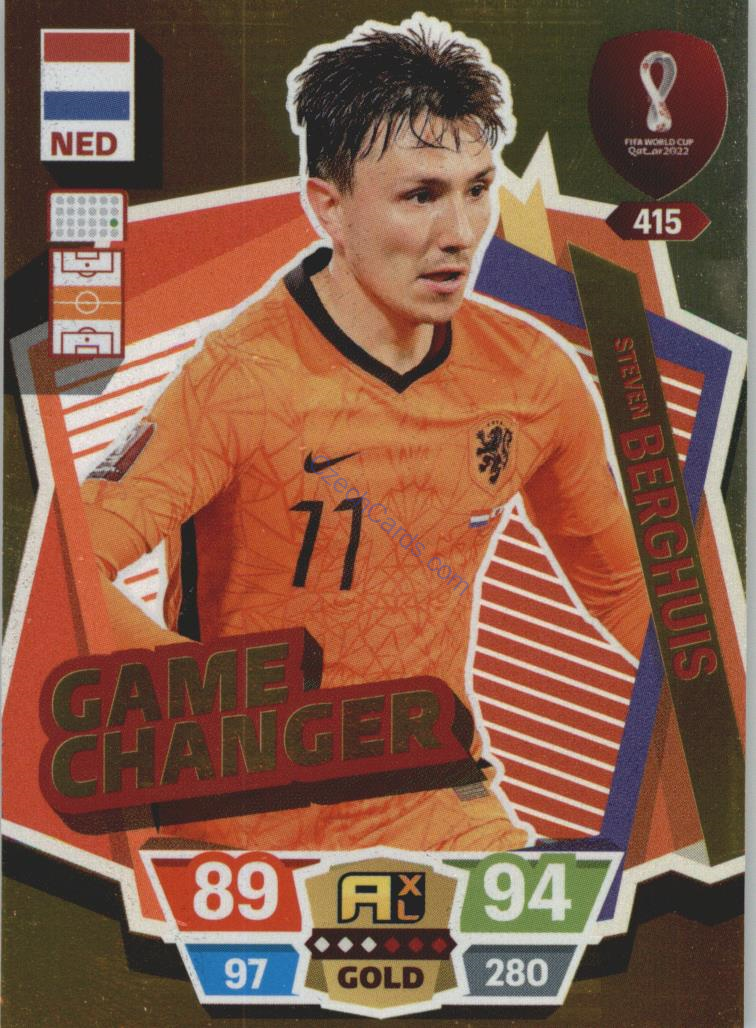 Steven Berghuis 2022 Panini World Cup Adrenalyn Gold #415