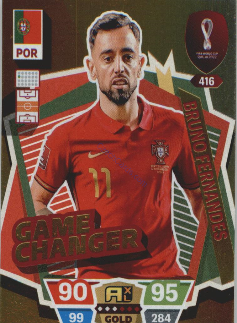 Bruno Fernandes 2022 Panini World Cup Adrenalyn Gold #416