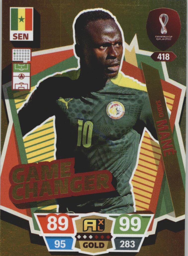 Sadio Mané 2022 Panini World Cup Adrenalyn Gold #418
