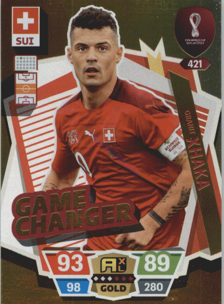 Granit Xhaka 2022 Panini World Cup Adrenalyn Gold #421