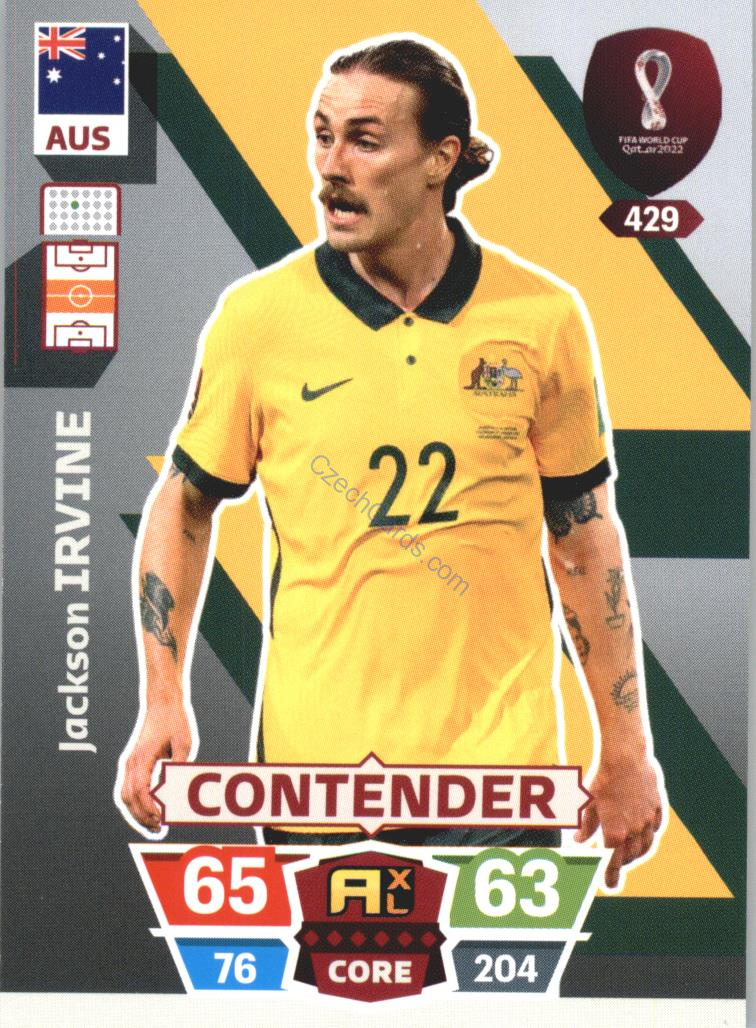 Jackson Irvine 2022 Panini World Cup Adrenalyn #429