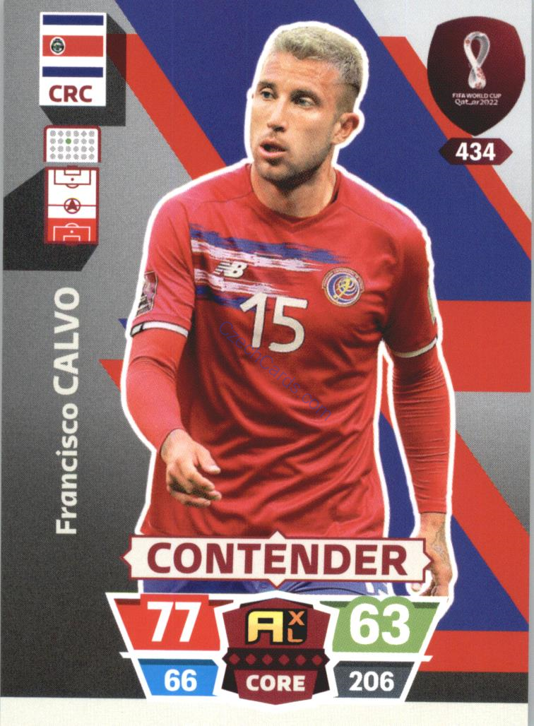 Francisco Calvo 2022 Panini World Cup Adrenalyn #434