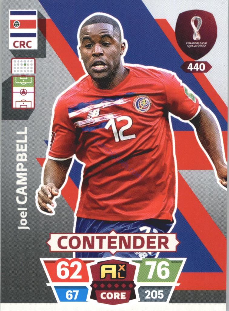 Joel Campbell 2022 Panini World Cup Adrenalyn #440