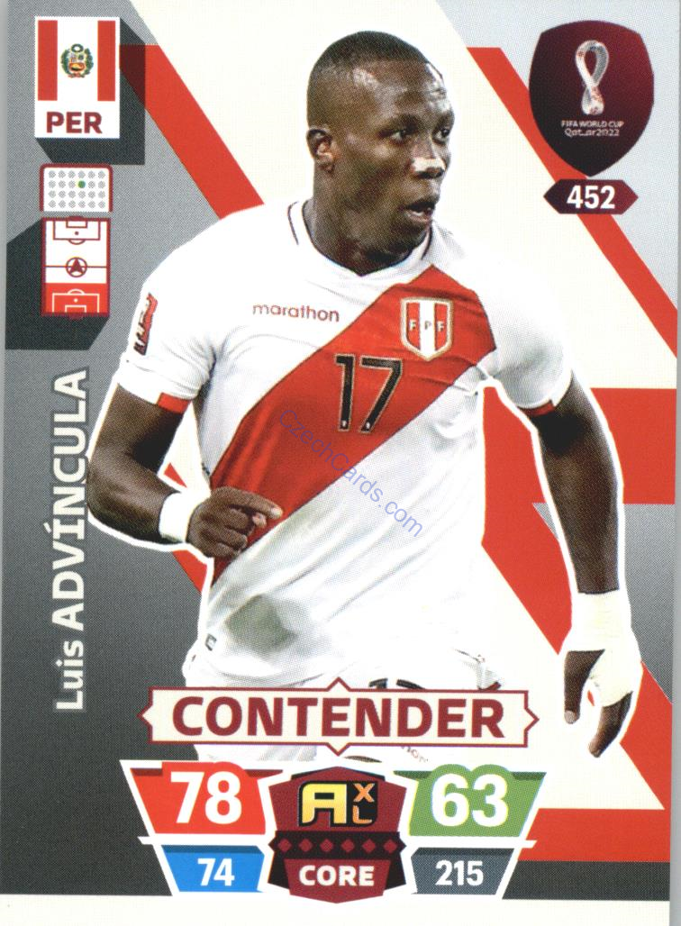 Luis Advíncula 2022 Panini World Cup Adrenalyn #452