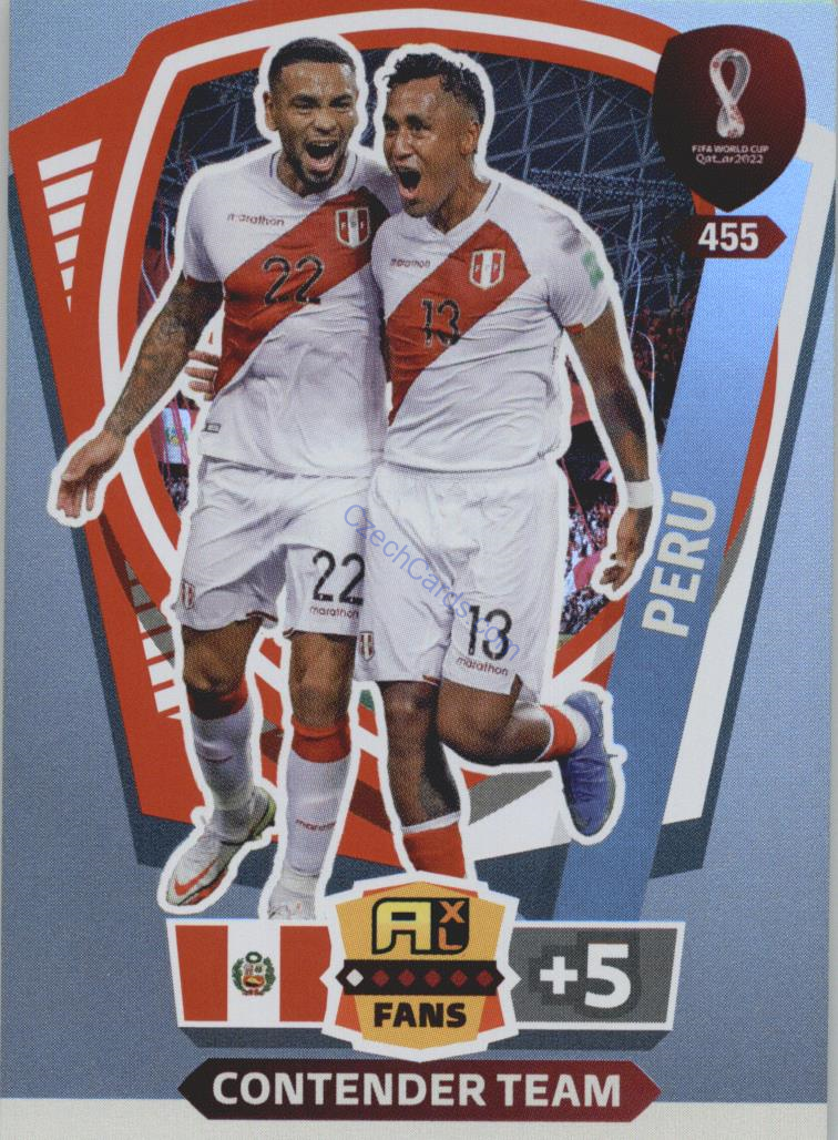 Contender Team Peru 2022 Panini World Cup Adrenalyn Fans #455