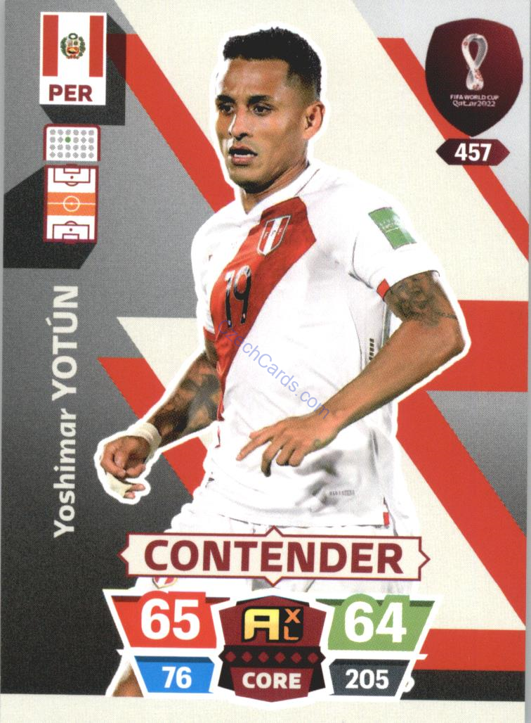 Yoshimar Yotún 2022 Panini World Cup Adrenalyn #457