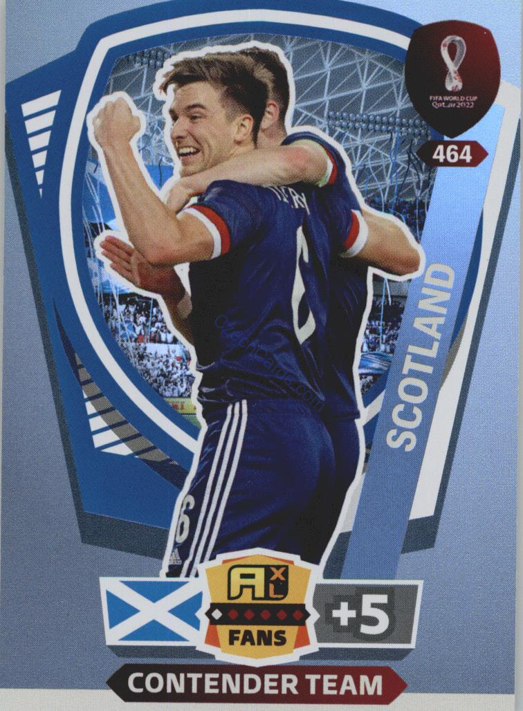 Contender Team Scotland 2022 Panini World Cup Adrenalyn Fans #464