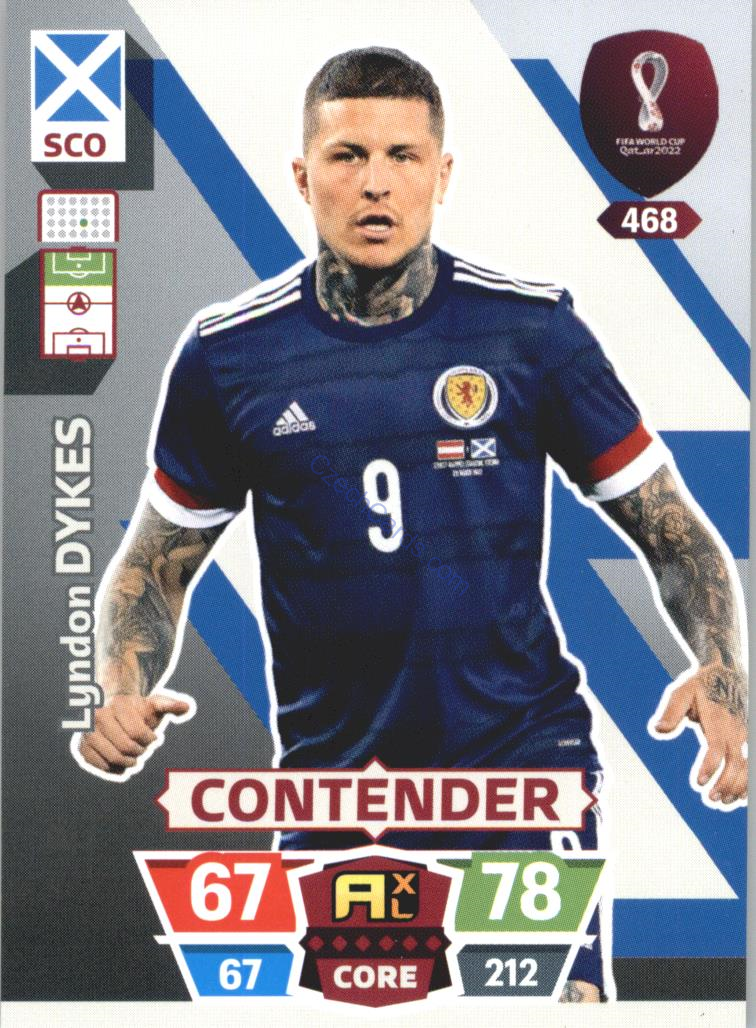Lyndon Dykes 2022 Panini World Cup Adrenalyn #468