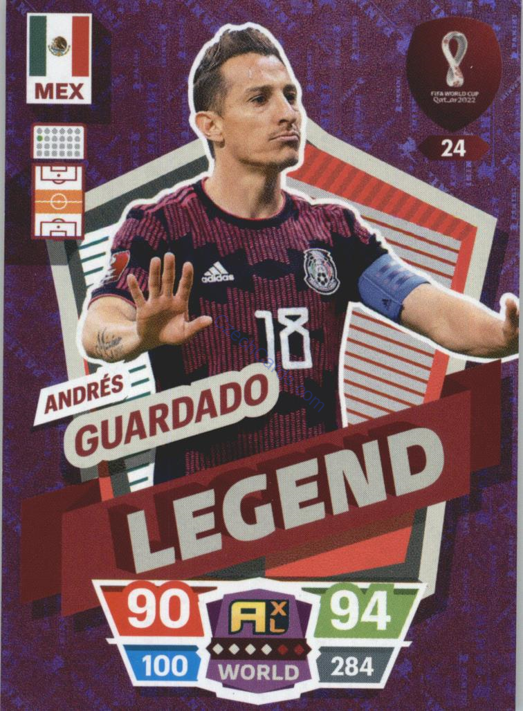 Andrés Guardado 2022 Panini World Cup Adrenalyn Legend #24