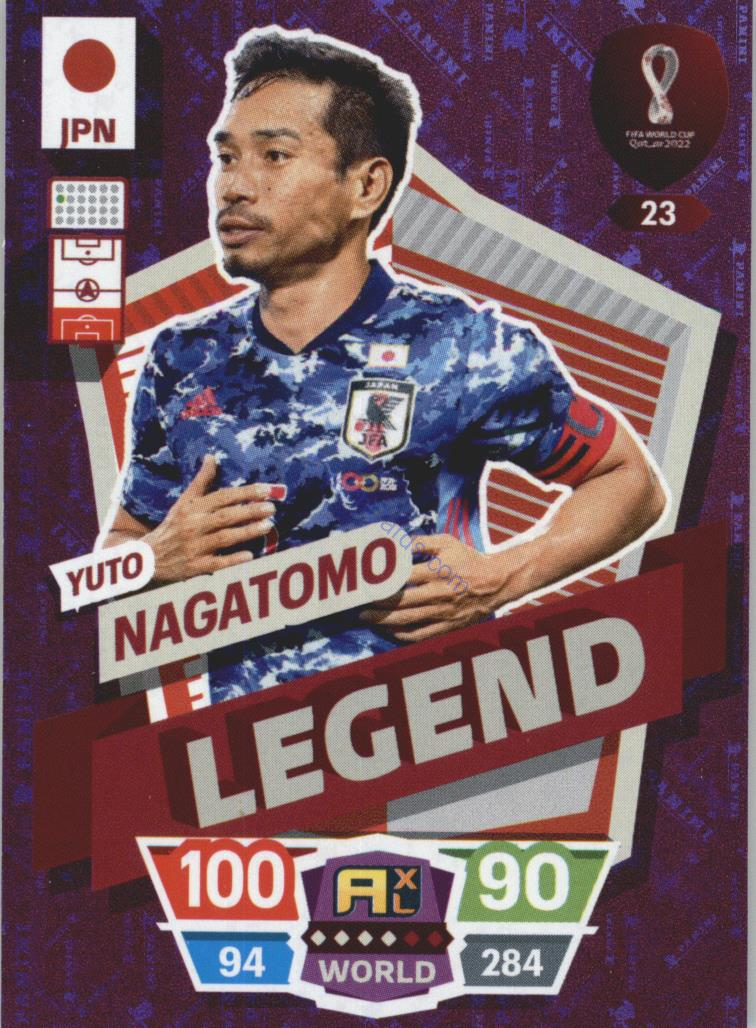 Yuto Nagatomo 2022 Panini World Cup Adrenalyn Legend #23