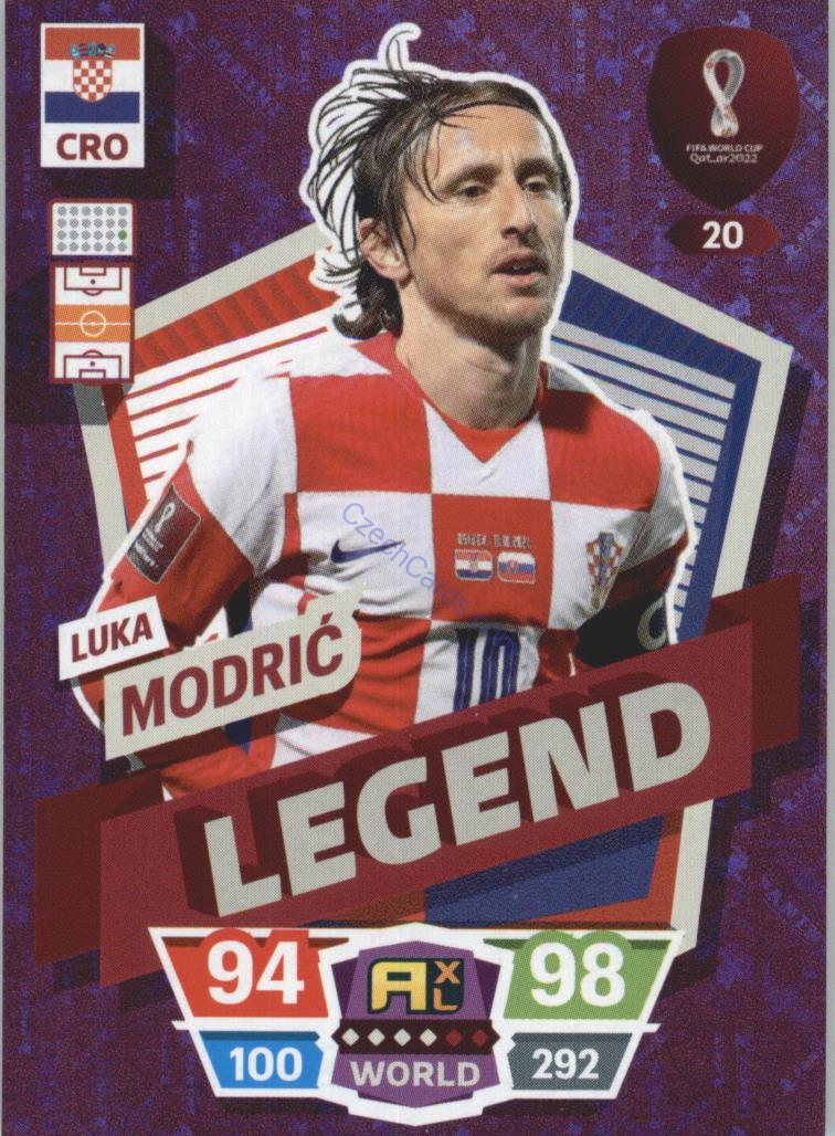 Luka Modrić 2022 Panini World Cup Adrenalyn Legend #20