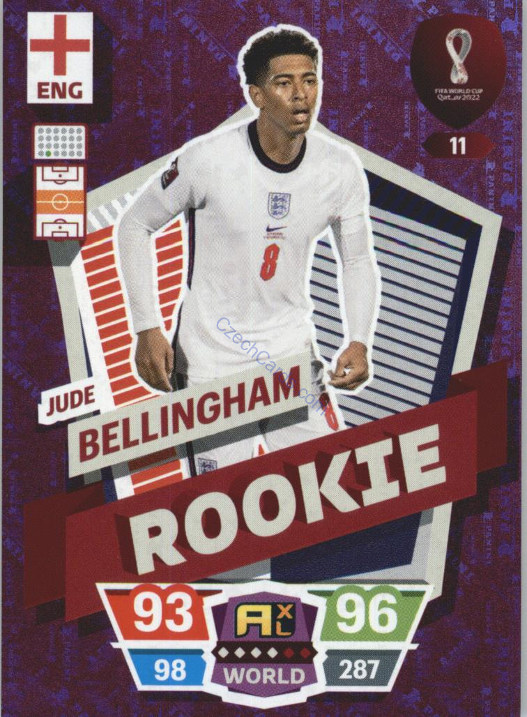 Jude Bellingham 2022 Panini World Cup Adrenalyn Rookie #11