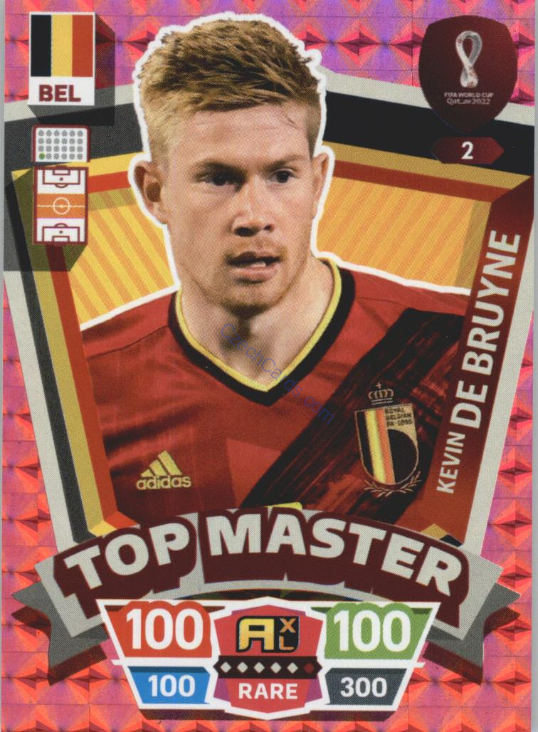 Kevin De Bruyne 2022 Panini World Cup Adrenalyn Top Master #2