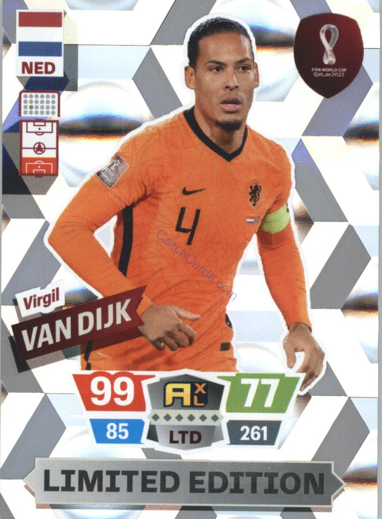 Virgil van Dijk 2022 Panini World Cup Adrenalyn Limited Edition #LE-VVD