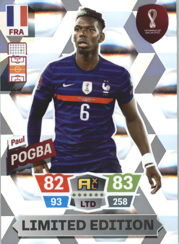 Paul Pogba 2022 Panini World Cup Adrenalyn Limited Edition #LE-PP