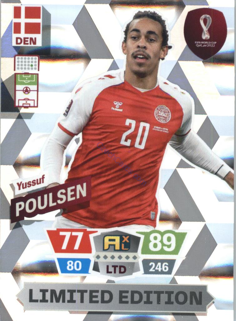 Yussuf Poulsen 2022 Panini World Cup Adrenalyn Limited Edition #LE-YP