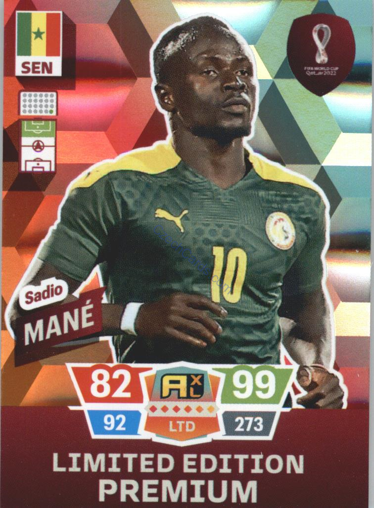 Sadio Mané 2022 Panini World Cup Adrenalyn Limited Ed. Premium #LEP-SM