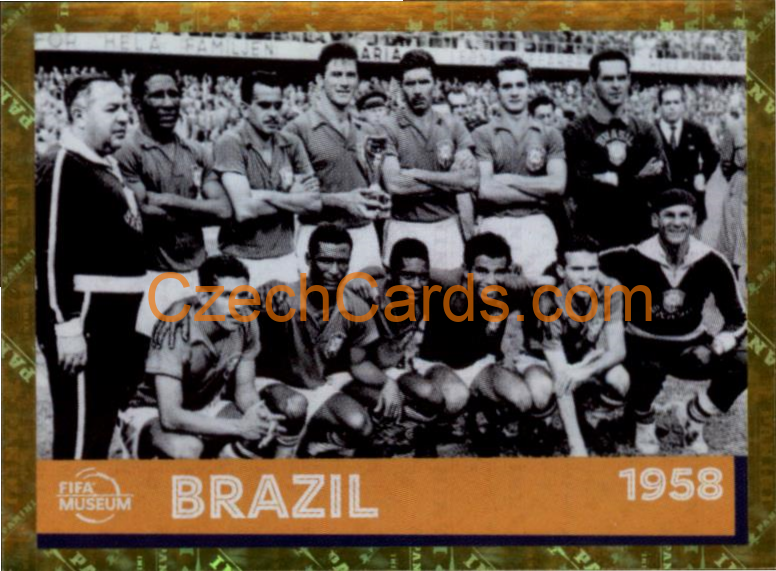 Brazil 1958 2022 Panini WC Qatar Sticker Foil #FWC21