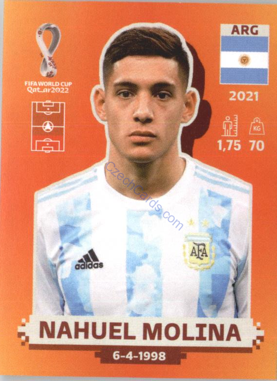 Nahuel Molina 2022 Panini WC Qatar Sticker #ARG 5