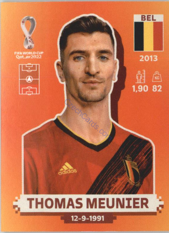 Thomas Meunier 2022 Panini WC Qatar Sticker #BEL 7