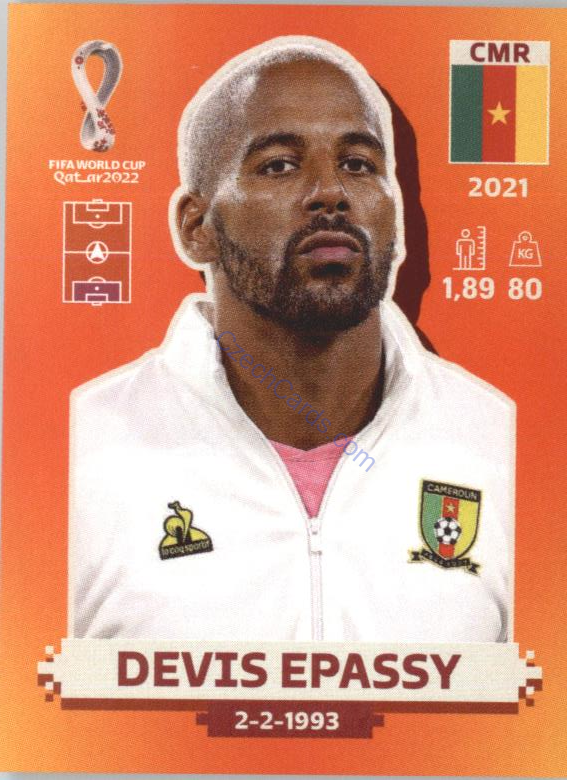 Devis Epassy 2022 Panini WC Qatar Sticker #CMR 3