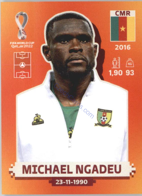 Michael Ngadeu 2022 Panini WC Qatar Sticker #CMR 8