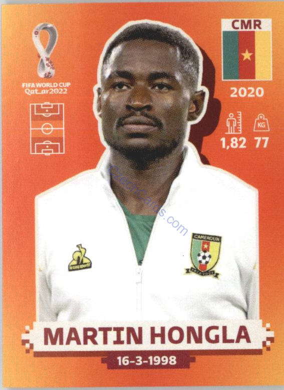 Martin Hongla 2022 Panini WC Qatar Sticker #CMR 10