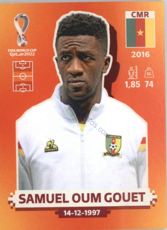 Samuel Oum Gouet 2022 Panini WC Qatar Sticker #CMR 13
