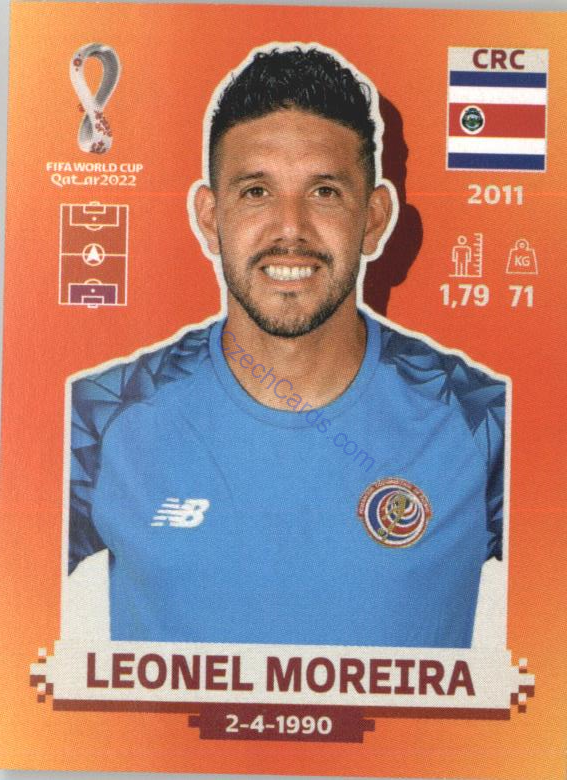 Leonel Moreira 2022 Panini WC Qatar Sticker #CRC 3