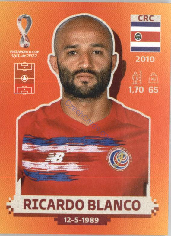 Ricardo Blanco 2022 Panini WC Qatar Sticker #CRC 4
