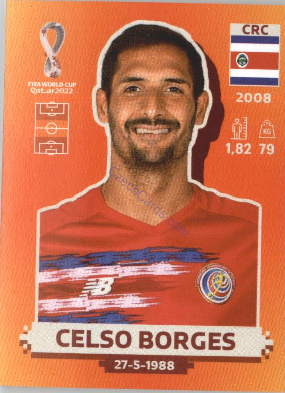 Celso Borges 2022 Panini WC Qatar Sticker #CRC 11
