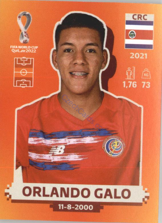 Orlando Galo 2022 Panini WC Qatar Sticker #CRC 12